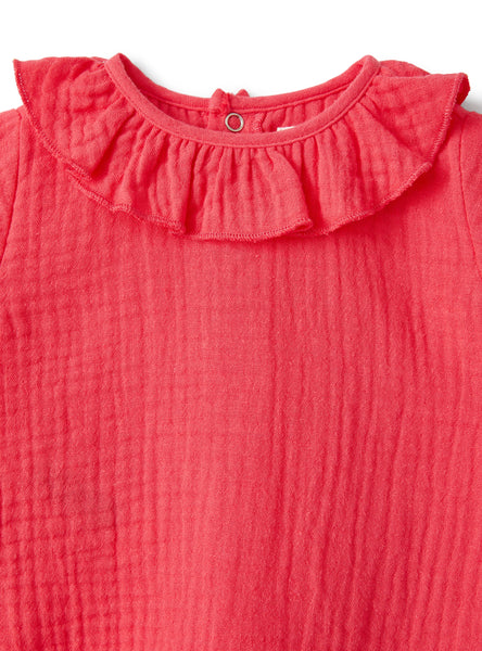 Completo fragola blusa + culotte per neonata