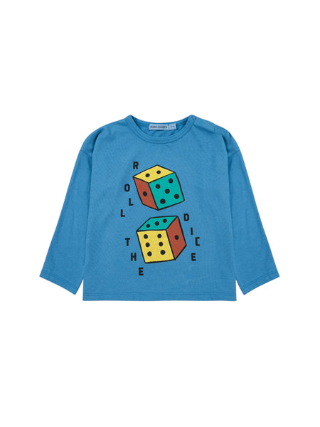 T-shirt azzurra con stampa per neonato BOBO CHOSES B225AB036 UNI 