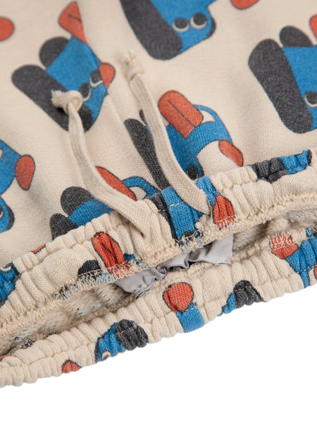 Pantalone in felpa beige con stampa all over per neonato BOBO CHOSES B225AB079 UNI 