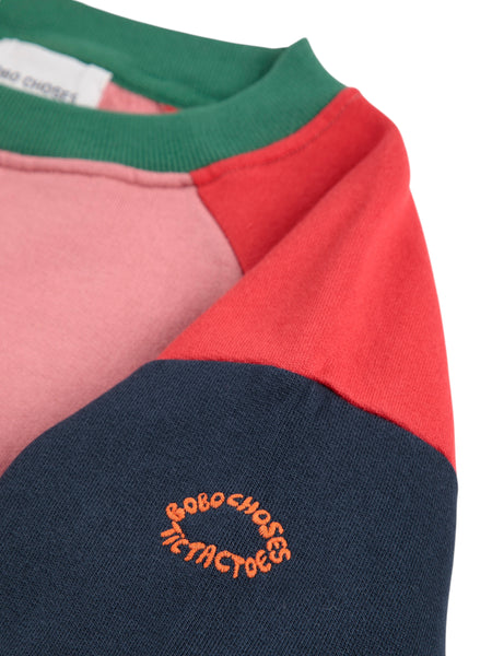 Felpa color block per neonati e bambini BOBO CHOSES B225AC046 UNI 