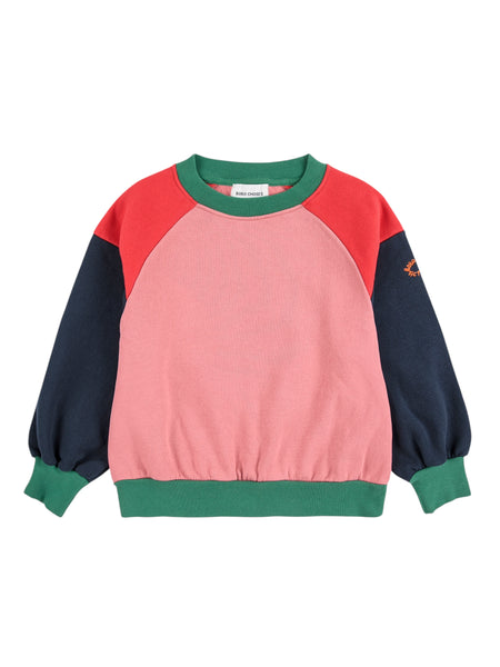 Felpa color block per neonati e bambini BOBO CHOSES B225AC046 UNI 
