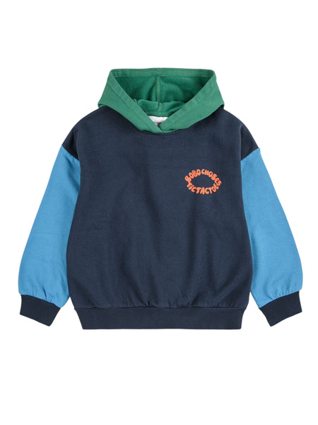 Felpa con cappuccio color block per neonato e bambino BOBO CHOSES B225AC048 UNI 