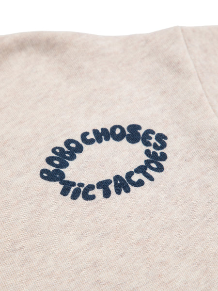 Felpa beige aperta con stampa per neonati e bambini BOBO CHOSES B225AC050 UNI 