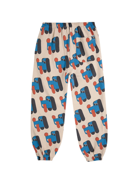Pantaloni in felpa beige con stampa all over per neonato e bambino BOBO CHOSES B225AC064 UNI 