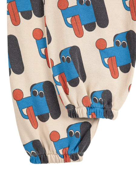 Pantaloni in felpa beige con stampa all over per neonato e bambino BOBO CHOSES B225AC064 UNI 