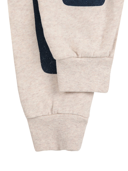 Pantalone in felpa beige per neonato e bambino BOBO CHOSES B225AC069 UNI 