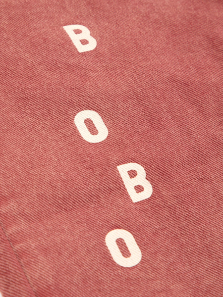 Jeans in denim rosso con stampa per neonati e bambini BOBO CHOSES B225AC080 UNI 