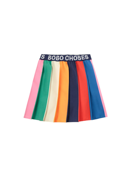 Gonna a pieghe multicolor per neonata e bambina BOBO CHOSES B225AC102 UNI 