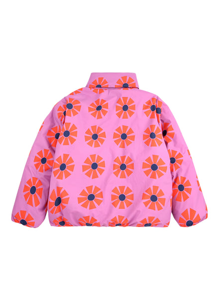 Piumino viola con stampa all over per neonata e bambina BOBO CHOSES B225AC125 UNI 
