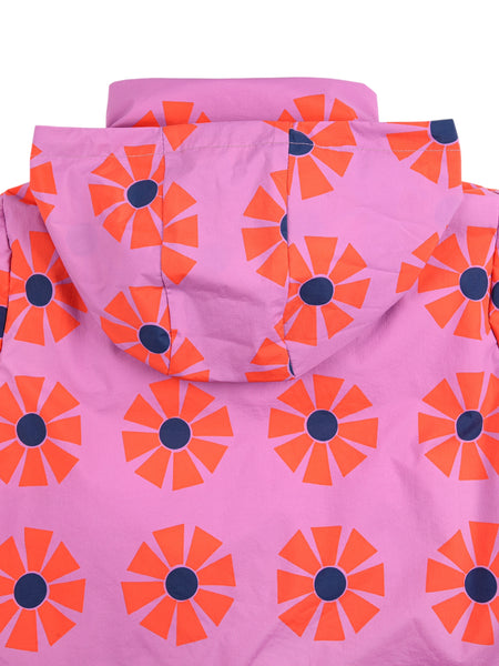 Piumino viola con stampa all over per neonata e bambina BOBO CHOSES B225AC125 UNI 