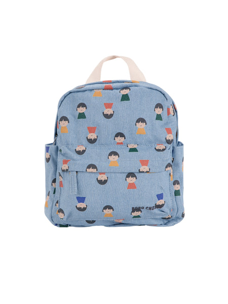 Zaino celeste con stampa all over per neonati e bambini BOBO CHOSES B225AH023 UNI 