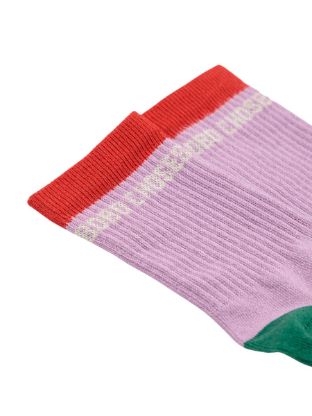 Calzino lavanda con stampa per neonati e bambini BOBO CHOSES B225AI011 UNI 