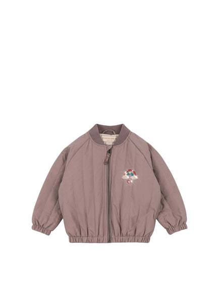 Bomber malva con applicazioni in paillettes per neonata e bambina Konges slojd KS103490 TWILIGHT MAUVE 