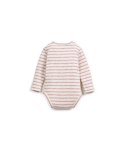 Body a righe melanzana per neonata Play up 0AR11201 R329R 