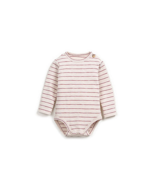 Body a righe melanzana per neonata Play up 0AR11201 R329R 