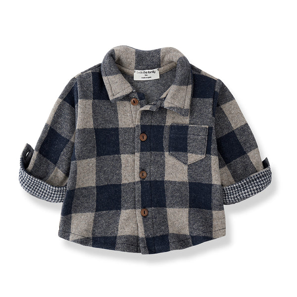 Camicia a scacchi blu per neonato 1+ more in the family MODENA BLUE 