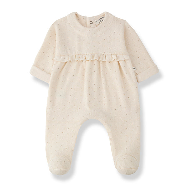 Tutina panna  con stampa all over per neonata 1+ more in the family NARBONNE ECRU 