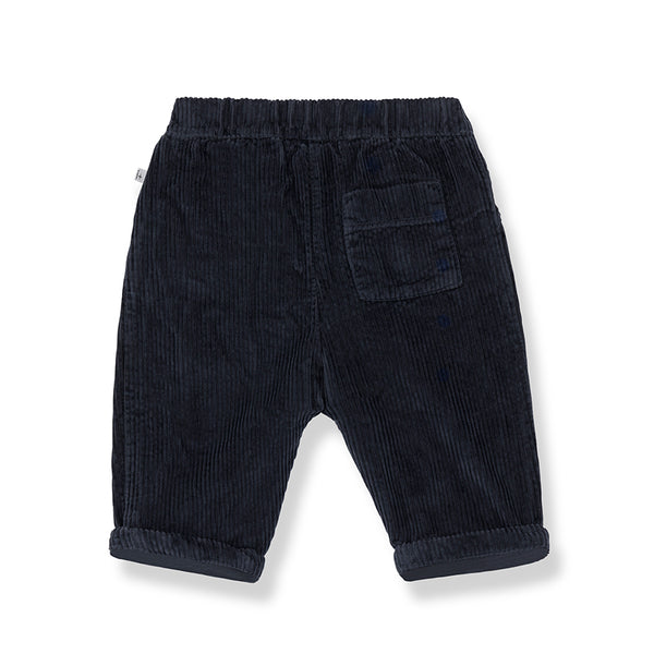 Pantalone blu in velluto a coste per neonato 1+ more in the family QUEBEC BLUE 