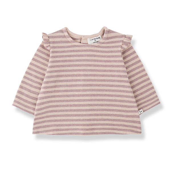 Maglia rosa a righe per neonata 1+ more in the family SULMONA NUDE 