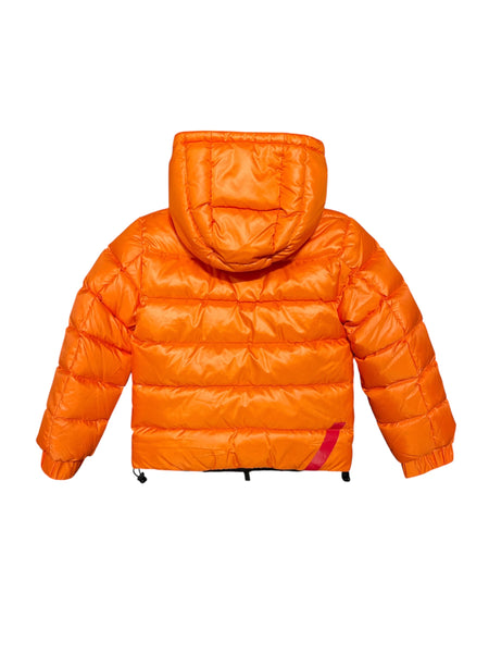 Piumino arancio fluo reversibile in nero per bambino AFTER LABEL 3431O00036 SOLERO/BLACK 