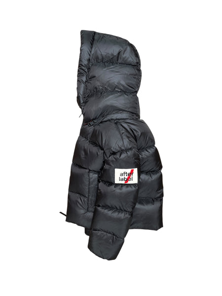 Piumino nero con dettagli rossi per bambina AFTER LABEL 3441OY00031 BLACK 