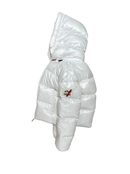 Piumino bianco ottico per bambina AFTER LABEL 3441OY00031 OFF-WHITE 