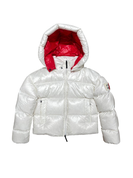 Piumino bianco ottico per bambina AFTER LABEL 3441OY00031 OFF-WHITE 