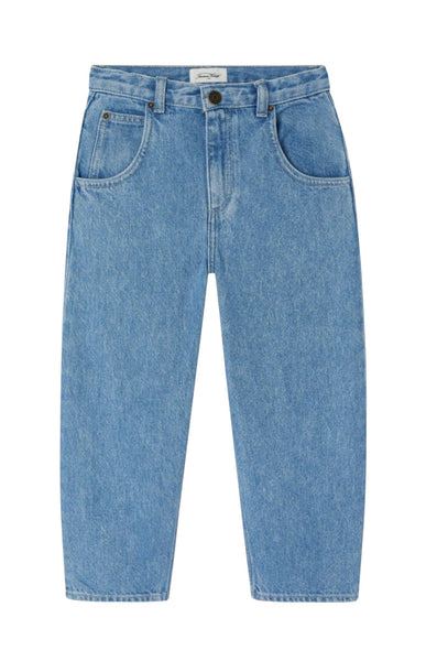 Pantalone in denim chiaro per bambini American Vintage KJOY11C AUTHENTIQUE STONE 