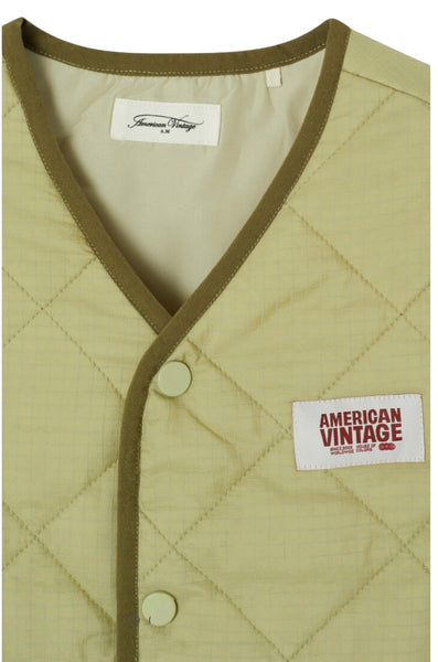 Giubbino smanicato verde pistacchio per bambini American Vintage KYUP16A REPTILE 