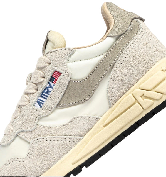 Sneakers in nylon e suede grigio chiaro per bambini Autry KWLK NC04 