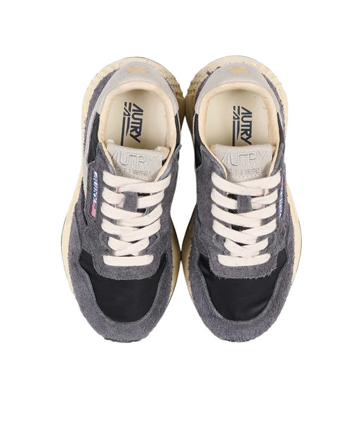 Sneakers in nylon e suede antracite per bambini Autry KWLK NC05 