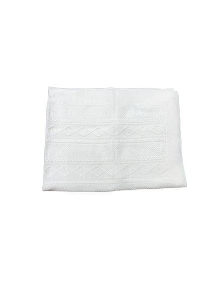 Coperta in maglia bianco latte per neonati Babby 26221 10 