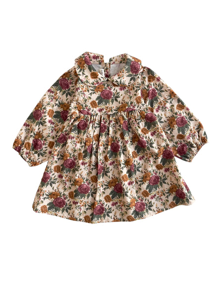 Abito con stampa fiori all over per neonata e bambina Babe & Tess 01.648145 395 