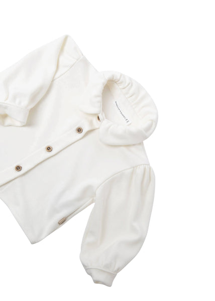 Camicia bianca per neonata Bamboom 1207TE00087 NATURAL WHITE 