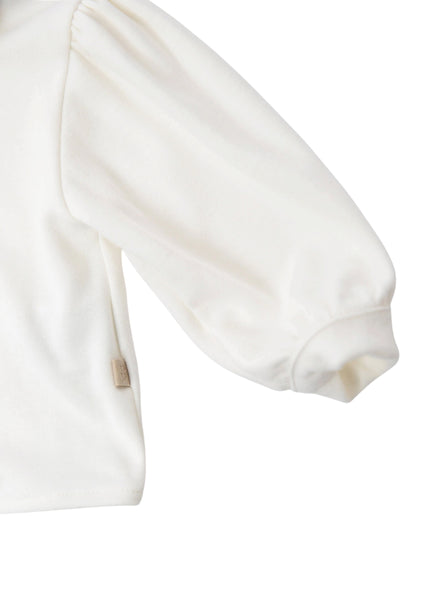 Camicia bianca per neonata Bamboom 1207TE00087 NATURAL WHITE 