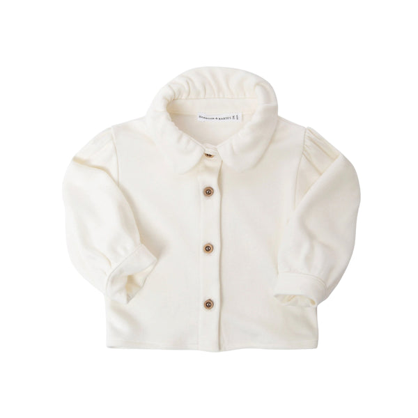 Camicia bianca per neonata Bamboom 1207TE00087 NATURAL WHITE 