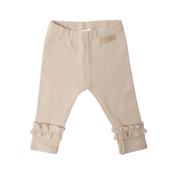 Leggings burro a costine per neonata Bamboom 1213TE00085 WARM WHITE 