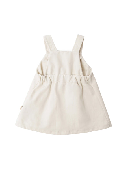 Salopette panna per neonata Bamboom 1215TE00086 WARM WHITE 