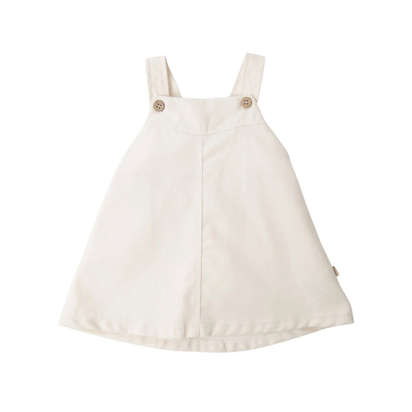 Salopette panna per neonata Bamboom 1215TE00086 WARM WHITE 
