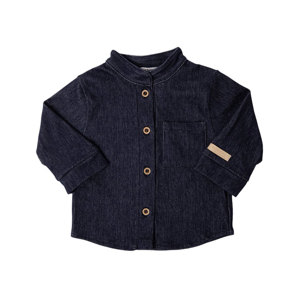 Camicia in denim blu per neonato Bamboom 1241TE00083 JEANS BLU 