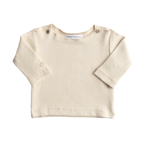 Maglia burro a costine per neonata Bamboom 1242TE00085 WARM WHITE 