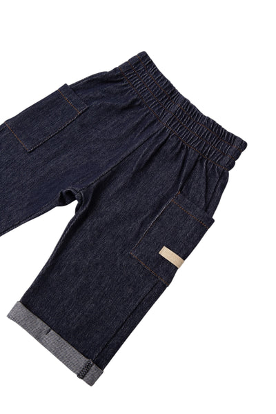 Pantalone in denim blu per neonato Bamboom 1246TE00083 JEANS BLU 
