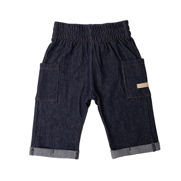 Pantalone in denim blu per neonato Bamboom 1246TE00083 JEANS BLU 