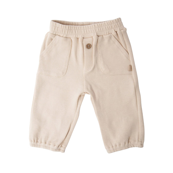 Pantalone burro a costine per neonato Bamboom 1247TE00085 WARM WHITE 