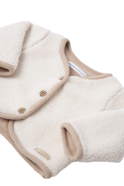 Giubbino teddy bianco per neonati Bamboom 1259TE00084 WARM WHITE 