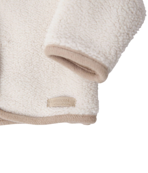 Giubbino teddy bianco per neonati Bamboom 1259TE00084 WARM WHITE 