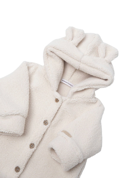 Tutina teddy panna per neonati Bamboom 1262TE00084 WARM WHITE 