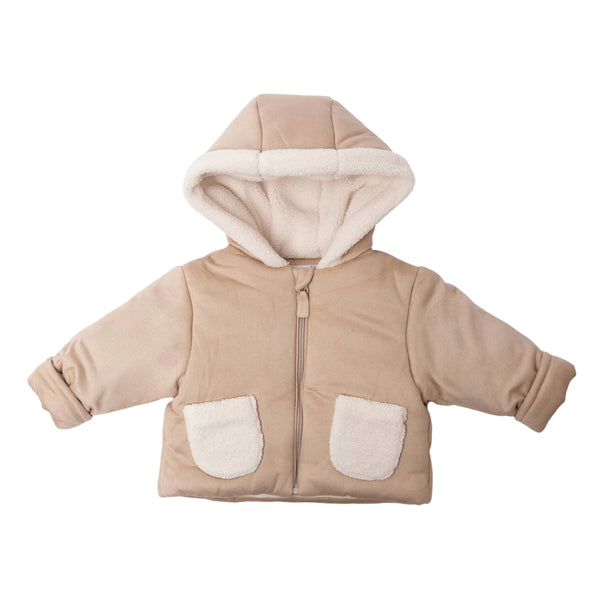 Giubbino sabbia con teddy interno per neonati Bamboom 1280 SAFARI 