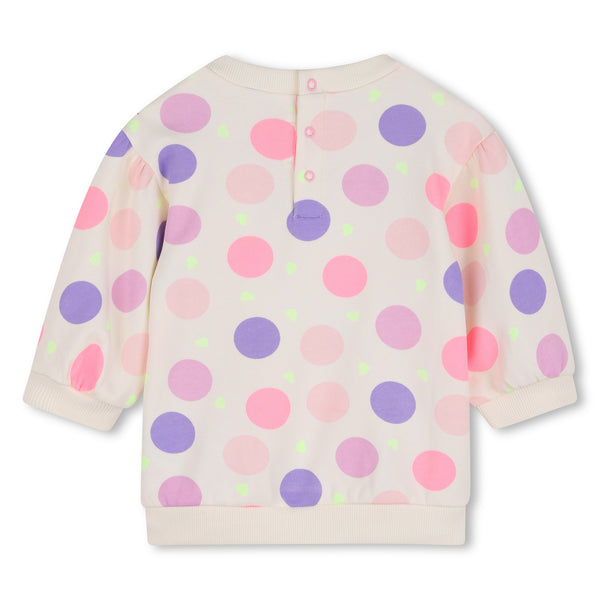 Abito bianco con pois all over per neonata BILLIEBLUSH U22240 121 