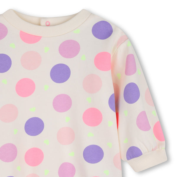 Abito bianco con pois all over per neonata BILLIEBLUSH U22240 121 